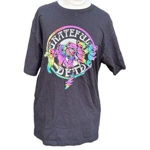 Grateful Dead T-Shirt 100% cotton, black with multi color graphic, size large